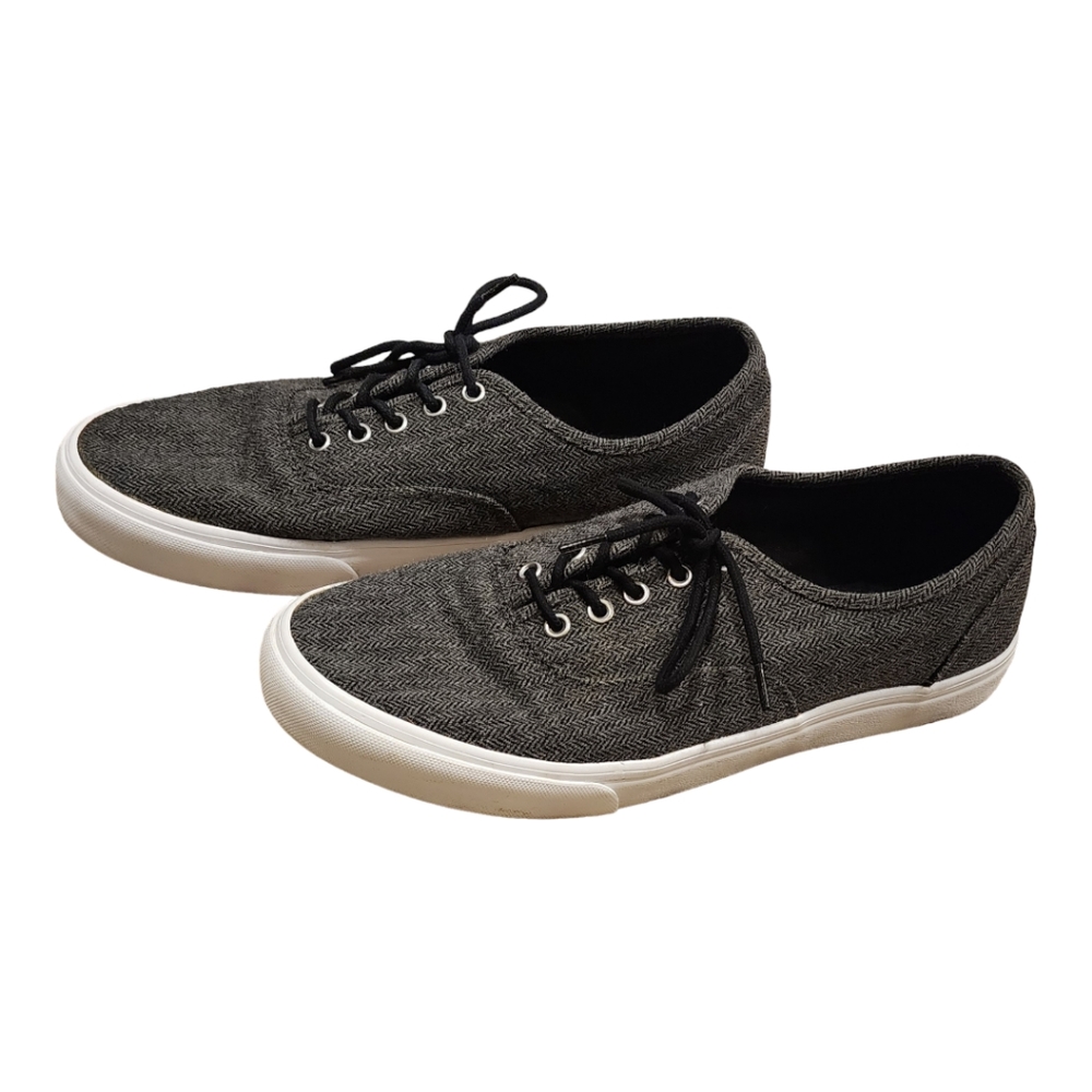 Old Navy Men's Lace-Up Shoes, Casual Sneakers, Black/Grey, Size 9